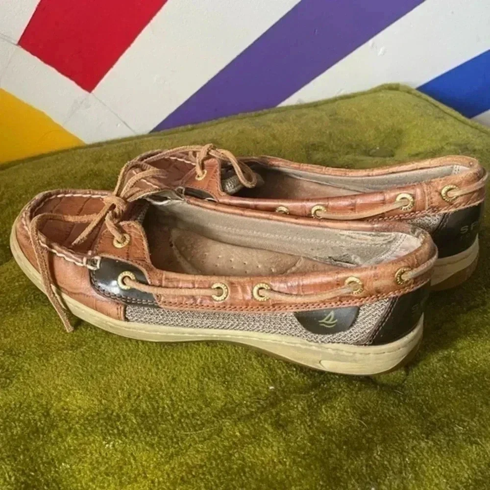Leather Sperry‎ Top Sider Boat Shoes Loafers Size 7 GUC!